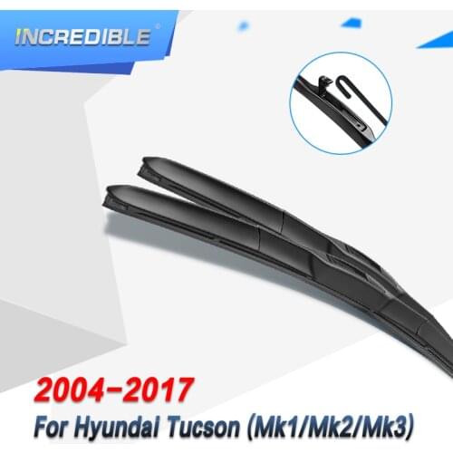 INCREDIBLE Windscreen Hybrid Wiper Blades for Hyundai Tucson Mk1 Mk2 Mk3 Model Year from 2004 to 2018