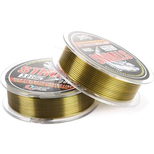 100/200/300/500M Fishing Line Fluorocarbon Coated Nylon Monofilament Fishing Leader Line Carp Fishing Wire Fishing Accessories