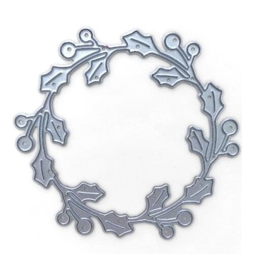 Leaf Ring Metal Cutting Dies Stencil Scrapbooking DIY Album Stamp Paper Emboss