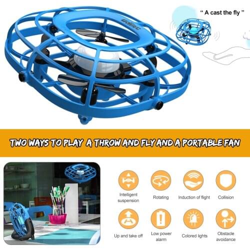 Mini UFO Drone Anti-collision Flying Helicopter Magic Hand UFO Ball Aircraft Sensing Induction Drone Kid Electric Electronic Toy