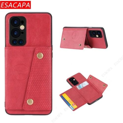 Multifunction Wallet Card Slot Phone Case For Oneplus 9 8 Pro Magneti Flip Soft Leather Stand Shockproof Cover For One Plus 8T