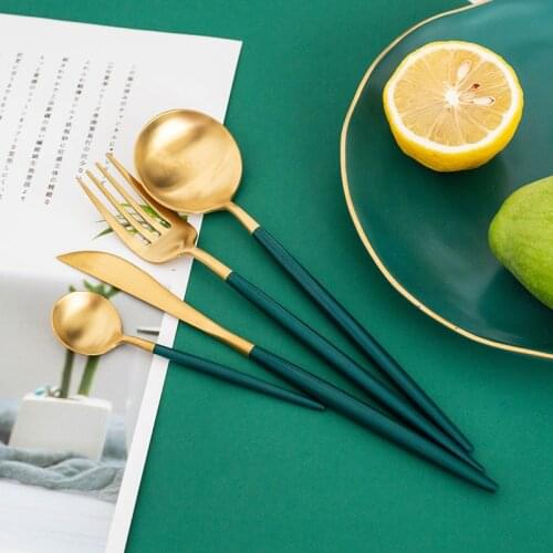 304 Stainless Steel Nordic Main Meal Steak Cutlery Set Gift Set Spoon/Fork/Knife Kit Dinnerware Dinner Set