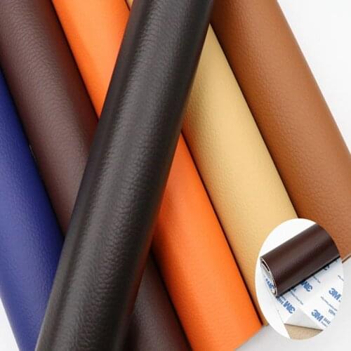 20X120CM Self Adhesive Big Size Leather PU Fabric Patches Sofa Hole Repair Car Sticker Decoration