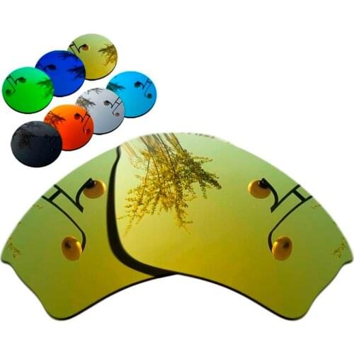 100% Precisely Cut Polarized Replacement Lenses for Half Jacket XLJ Sunglasses Yellow Mirrored Coating Color- Choices