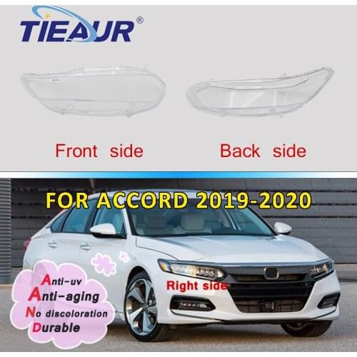 Headlight Transparent Glass Lens Cover for Accord Headlamp Clear Auto Shell-Cover 18-20 Replacement DIY