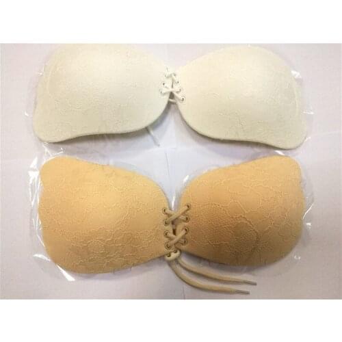 Sexy Super Push Up Bra Silicone Bralette Lace Big Cup Backless Strapless Bras Invisible Bras For Women Wedding Bikini BH