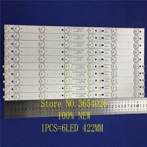 10pcs/set For T C L LE42D31 42D59EDS LED Backlight 4708-K420WA-A2213V01 K420WB