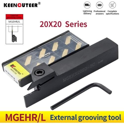 MGEHR2020-1.5/2/2.5/3/4 Grooving Turning Tool MGMN Carbide Insert MGEHR Straight Shank External Tool Holder Lathe Bar