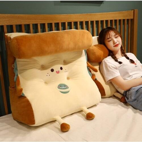 Toast Bread Widens Baby Sleeping Pillow Bedroom Comfortable Bedside Pillow Cushion Foot Baby Boys Girls Presents Room Sofa Decor