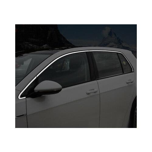 Stainless Steel Upper Window Sill Trim 6pcs for VW Golf MK7 2013 - 2019