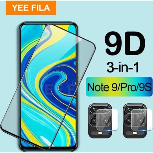 3in1 Glass For XIAOMI Redmi Note 9 Pro Max Note9 Glass tempered Back Camera Screen Protector on xiomi Redmi note 9 pro 9pro Film
