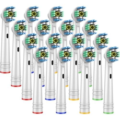 16Pcs replacement brush heads for Oral B electric toothbrush before power/Pro health/Triumph/3D Excel/clean precision vitality