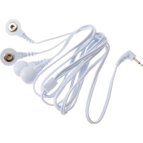 2-Way/4-Way Durable Replacement Electrode Pads TENS Unit Lead Wires Cables For Tens EMS Standard 2.5mm Connection Massage Tools