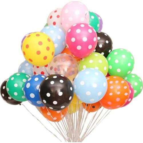 5pcs Pink Polka Dot Balloons Wedding I Love You Heart Balloons Marriage Macaron Balloon Kids Flower Latex Balloon Party Supplies