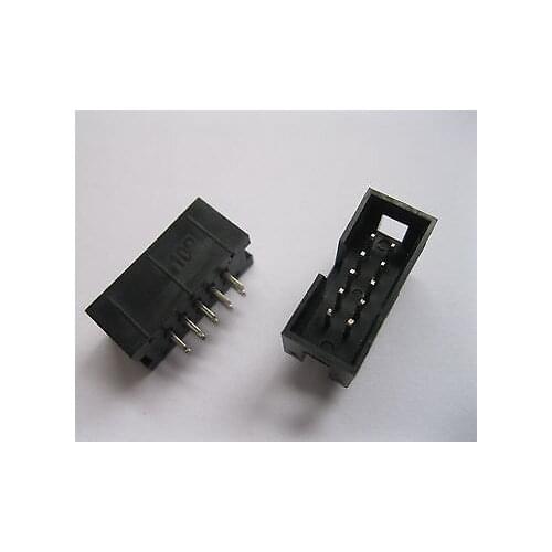 50 pcs 10 PIN Male Box Header Connector 2.54mm NEW