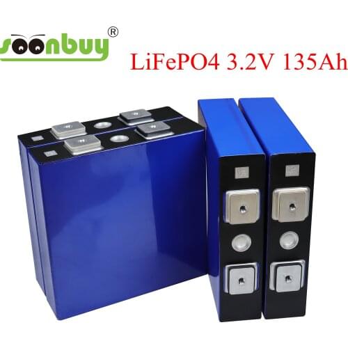 New 3.2V 135Ah LiFePO4 battery can form 12V battery Lithium-iron phospha 13500mAh Can make Boat batteries, car batteriy