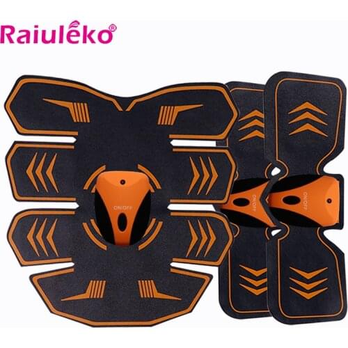 EMS Wireless Charging Muscle Stimulator Abdominal Toning Belt Muscle Body Muscle Fitness Trainer for Abdomen Arm Leg Unisex