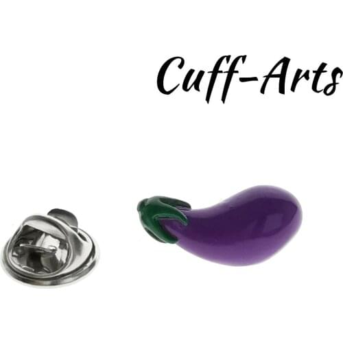 Lapel Pin Aubergine Lapel Pin Badge Fashion Brooches Novelty Pin Jewelry By Cuffarts P10434