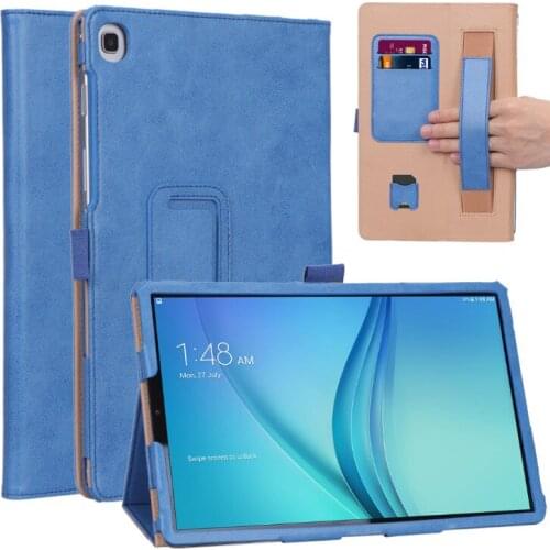 Case for Samsung Galaxy Tab S5e 2019 SM-T720 SM-T725 T720 T725 10.5'' Luxury PU Hand Holder Stand Cover Tablet Shell + Film +Pen