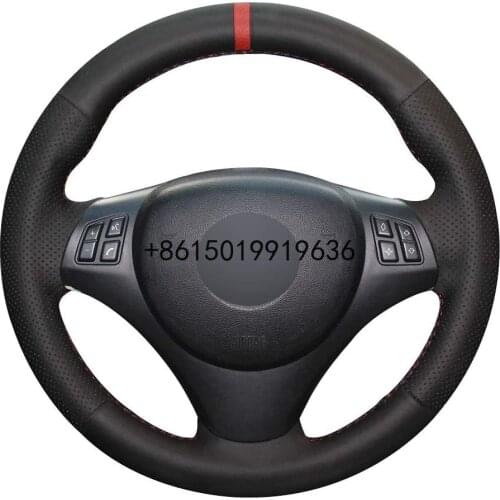 DIY Sew Customized Steering Wheel Cover for 1 Series M3 2008-2013 E81 E82 E87 E88 2006-2011 3 Series E90 E91 E92 E93
