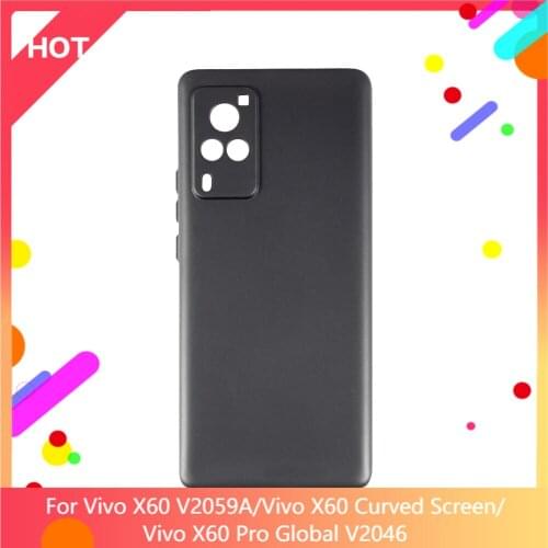 X60 V2059A Case Matte Soft Silicone TPU Back Cover For Vivo X60 Curved Screen X60 Pro Global V2046 Phone Case Slim shockproof
