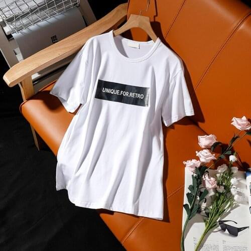 Printed short-sleeved t-shirt Unisex Lovers Clothes summer 2020 new fashion Leisure o-neck women loose large size cotton tops