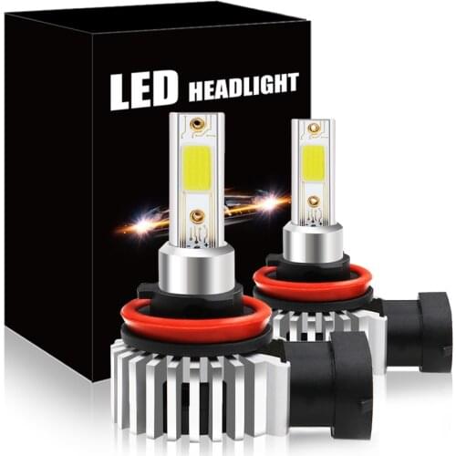 H4 H7 H11 H1 9005/06 h8 Car LED Headlight Bulb 6000K COB Chip, 13000 lumens Hi/Lo Beam, Built in ballast with reduced EMI noise