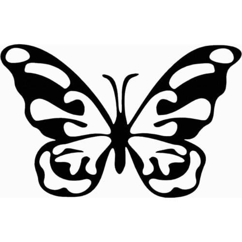 HotMeiNi 40cm x 34.2cm 2X Butterfly Stickers Car Sticker For Cars Side Truck Window ,Auto SUV Door Wall Vinyl Decal zhang1