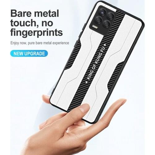 Carbon Fiber Leather Case For Oppo A74 A94 Realme 7 8 pro C21 V13 V15 V5 GT Neo Narzo 30 5G reno 5 6 Pro Plus reno5 lite Cover