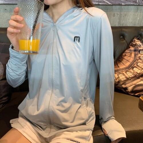 Women Sun protection Clothing UV Jackets Skin Breathable Coat Running Fishing Cycling Sunproof Outer Hooded Jacket