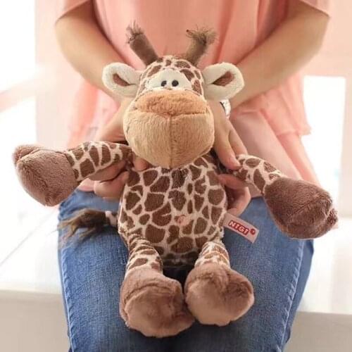 23cm Cute Simulation Giraffe Mini Lovely Plush Stuffed Animal Deer Doll Toys Baby Appease Toy For Kids Birthday Christmas Gifts