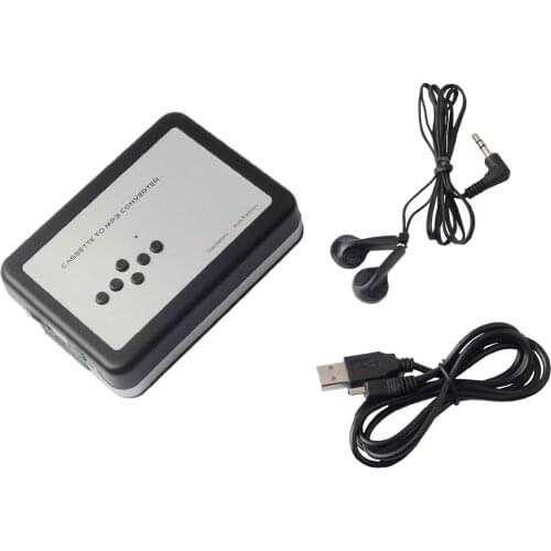 Muslady Multifunctional USB Tape Converter Tape to MP3 Stereo Audio Capture Music Cassette Player Automatic Turning Tape Drive