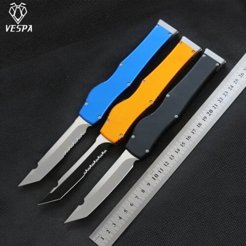 Knife VESPA D2 pocket knife camping hunting knives survival edc tools outdoor Multi Tactical Self-defense fishing camp knives