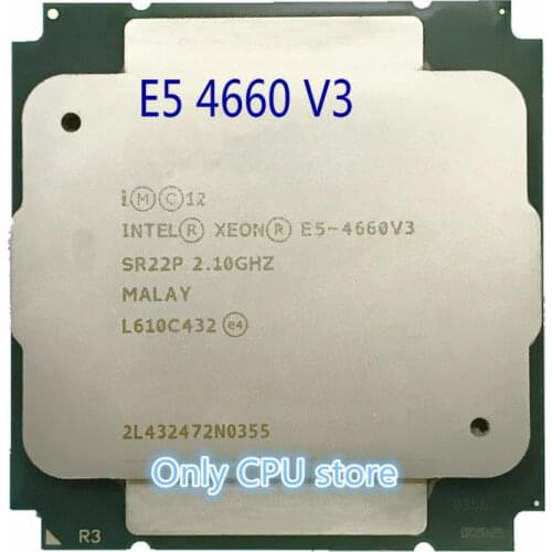 E5-4660 V3 Original Intel Xeon OEM Version E5-4660V3 CPU 14-cores 2.10GHZ 35MB 22nm LGA2011-3 E5 4660 V3 processor E5 4660V3
