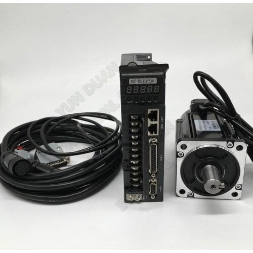 750W AC Servo Motor Drive with brake Z Axis vertical NEMA32 80mm 220V 2.4Nm 3000r/min Modbus RS485 Replace for Z axis CNC