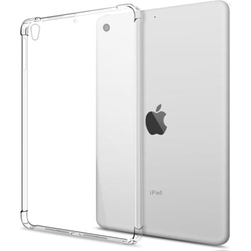 Shockproof Silicone Case For iPad 10.2'' 2020 2019 iPad 7th 8th Gen 10.2inch TPU Flexible Bumper Clear Transparent Back Cover
