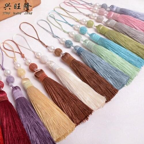 XWL 10Pcs Handmade Small Cord Curtain Tassel Fringe Key Tassel Curtain Accessory DIY Sewing Valance Stage Tablecloth Home Decor