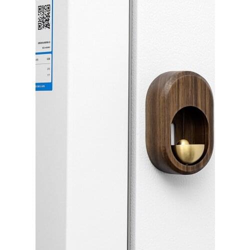 Suction-door wind chimes Walnut refrigerator door creative door bells shop door door copper bells door bells