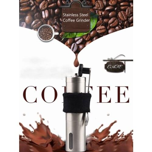 High Quality Stainless Steel Coffee Grinder With Ceramic Core Adjustable Coffee Bean Mill Manual Grinding Coffee Machine