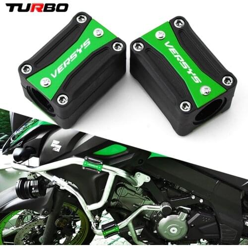 Motorcycle Engine Guard Bumper Protection Decorative Block Crash Bar For Kawasaki Versys 650 1000 X300 2008-2019 2018 2017 2016