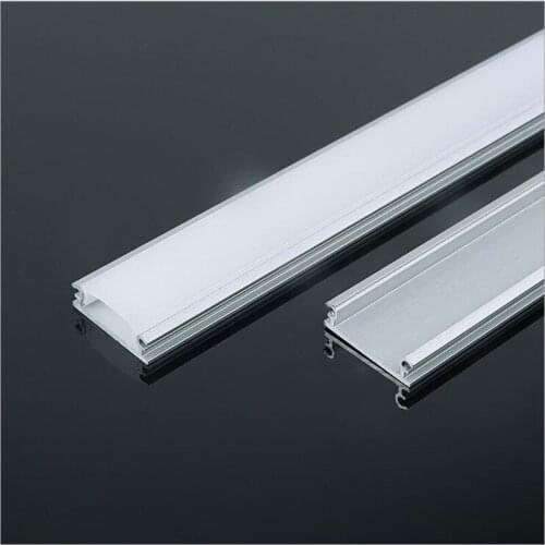 LED Hard Strip Lamp Housing Shell 19.9x5.5mm U Shape Aluminum Slot Lampshade Cover Bar Lamp Accessory 20pcs