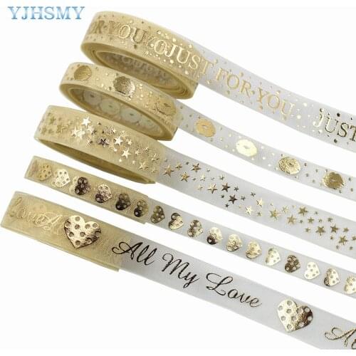 Golden Snow Yarn Series Cartoon Ribbons,3/8"(9MM),10Yards Bow Cap Accessories Party Gift Wrap DIY Handmade Materials 201226-2