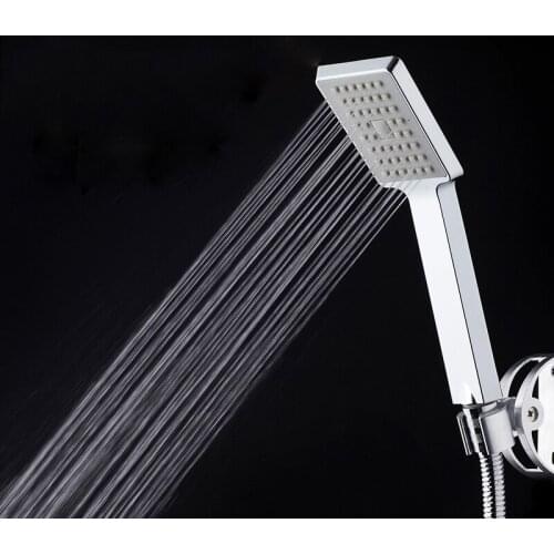 1 PCS ABS Plastic Handheld Shower Head Bathroom Rainfall High Pressure Spray Shower Head Holder Bath Accessories