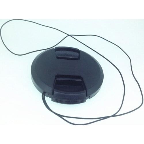 10pcs/lot High-quality 49mm 55mm 62mm center pinch Snap-on cap cover logo for Alpha camera Lens