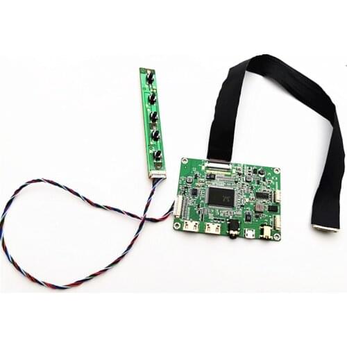 2mini HDMI+Audio LCD Controller Board Module for 120HZ LCD 15.6"N156HHE-GA1 EDP 30Pin 1920X1080 120HZ LCD controlador kits