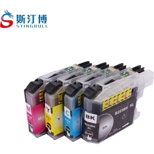 4 PCS Compatible LC223 Color Ink Cartridges For Brother DCP-J4120DW MFC-J4420DW J4620DW J4625DW J5320DW J5620DW J5625DW J5720DW