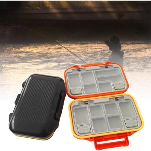 55% Discounts Hot! Portable Fishing Tackle Box Waterproof Double-Sided Bait Lure Hooks Storage Case