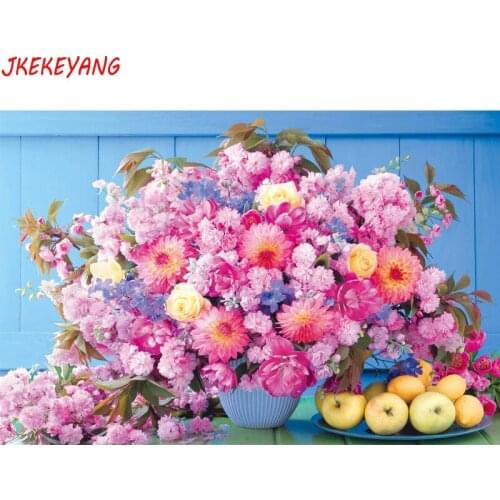 5D DIY square/round Diamond painting flower Cross Stitch Diamond Embroidery Pattern Rhinestone J2052