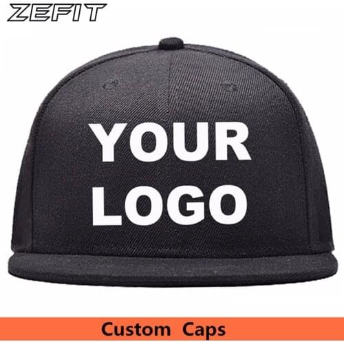 Logo Custom Low MOQ Embroidery Hats Baseball back snap strap Cap Custom Acrylic Cap Adjustable Hip Hop Fitted Full closure Hat