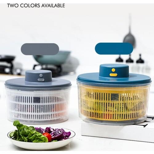 Large Efficient Multifunctional Electric Salad ner Rechargeable Lettuce Dryer Quick Dry Washing Drying Dry Faster Food Prep